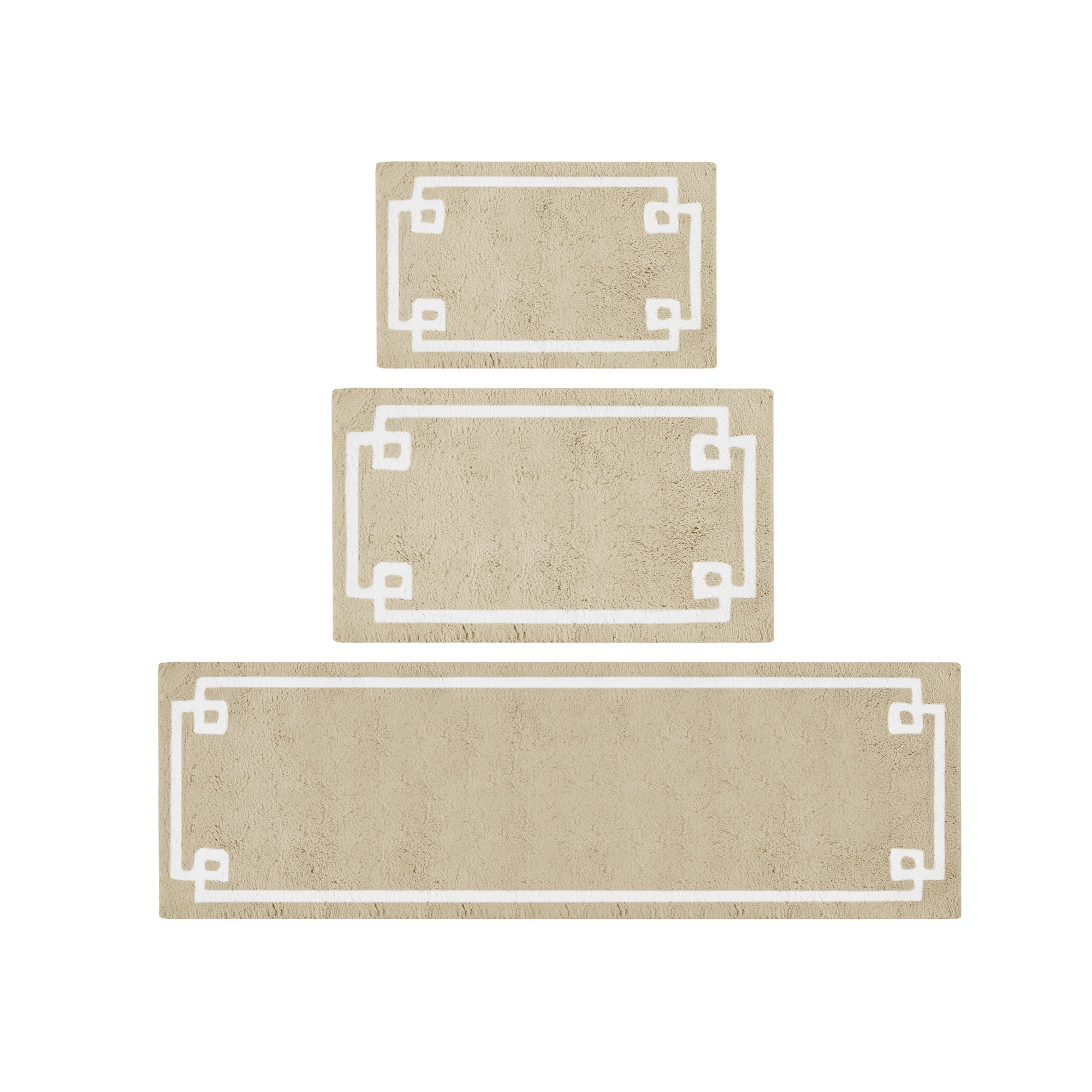 Madison Park Evan 24x72" Cotton Tufted Bath Rug - Taupe