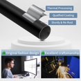 thumbnail image 2 of TVWOO Black Decorative Farmhouse Curtain Rods:72-144"Adjustable Heavy Duty Single Window Curtain Rod for Bedroom Living Room,Matte Black Boho Rustic Drapery Rods with Vintage Twist Fi, 2 of 9