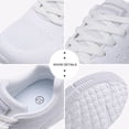 thumbnail image 3 of Ablanczoom Women Casual Sneakers Walking Shoes Lace-up Comfortable Non-Slip Lightweight Breathable Mesh Sports Tennis Running Shoes, 3 of 6