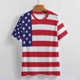 thumbnail image 3 of American Flag Design Women's T-Shirt Short Sleeve T Shirts Tops Tee Ladies Loose T, 3 of 6