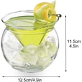 thumbnail image 3 of ABCISI Stemless Martini Glasses, ​​Chilling Martini Glass for Keeping Cocktails Frosty -  Stemless Cocktail Glass for Wine & Liquor, Universal Drink Chiller (2 * 150ml), 3 of 13