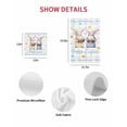 thumbnail image 7 of Watercolor Easter Kitchen Dish Towels for Drying Dishes Set of 4, Cute Gnomes Eggs Flowers Colorful Grid Waffle Weave Microfiber Hand Tea Bathroom Towels Quick Dry & Absorbent Towel 12x12, 7 of 7