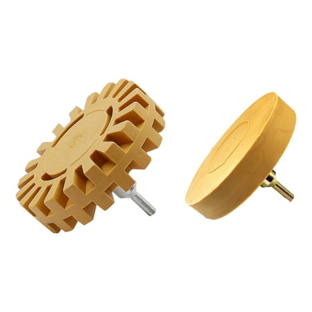

2PCS Foil Eraser Drill Adhesive Residue Removal of Films and Stickers for or Car