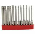 thumbnail image 2 of 12pcs/set 50mm/75mm/100mm 1/4 Hex Shank Magnetic Star Torx Screwdriver Bit T40 With Hole For Exact Screw Unscrew Tools, 2 of 5