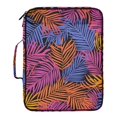 thumbnail image 2 of Haosy Accordion File Organizer Zipper Binder 500 Sheet 6-Tab Expanding File Folder Multi-Pocket 1.2 Inch 3 Ring Colorful Palm Leaf, 2 of 7