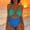 Sky Blue, variant on HOMBOM Womens One Piece Swimsuits Tummy Control Swimwear Athletic Sky Blue Bathing Suit for Young Women High Cut