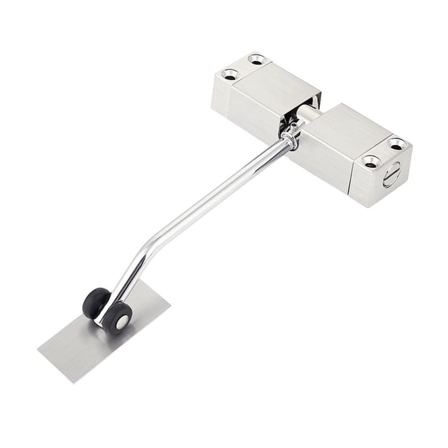 Tnarru Fermeture de Porte à Ressort Réglable Auto-Fermant Assure une Fermeture Sécurisée Facile à Installer Chambre d'Hôtel Arrêt de Porte Automatique argent