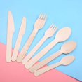 thumbnail image 4 of Disposable Cutlery Wooden Kitchen Utensils Camping Forks Knives Spoons Tableware(Forks), 4 of 7