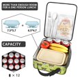 thumbnail image 4 of Tractor and Tractors Green Pattern Insulated Lunch Bag for Men Women,Waterproof Lunch Box for Work,Picnic or Travel,Thermal Insulation,10.63x9.06x3.54 Inches, 4 of 5