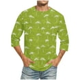 thumbnail image 1 of Tops para hombre, blusas y camisas de cuello redondo y manga corta para hombre, blusas casuales de moda con cuello redondo y manga corta, blusas para hombre, blusas de poliéster para hombre, 1 of 4