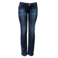 thumbnail image 3 of BRAND NEW LIA Verona Junior WOMEN'S BLUE Denim Stretch Bootcut Straight Leg Jeans Pants, 3 of 3