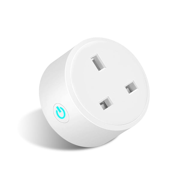 Enchufe inteligente WiFi Enchufe de alimentación de control remoto inalámbrico compatible con Bluetooth para calentador de agua Aire acondicionado Enchufe del Reino Unido, 16A AweSitey HA008191-01