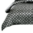 thumbnail image 2 of Benjara 6 Piece Polyester Queen Comforter Set with Geometric Print, Gray and Black, 2 of 2