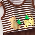 thumbnail image 5 of TOWED22 Toddler Baby Boy Outfits Shorts Sleeve Summer Beach Cocos T Shirts + Shorts Clothing Set(Brown,2-3 Y), 5 of 5