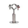 thumbnail image 1 of Abrazaderas de soporte de tubería ajustables de acero inoxidable, soporte de tubería de montaje en pared, fuerte, estable para un diámetro de 25-27 mm (4 piezas) ZefeiWu 8390614393448, 1 of 1
