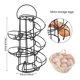 thumbnail image 4 of Soporte Espiral Para Huevos, Soporte Organizador Para Huevos En Espiral Negro De Hierro, Soporte Para Cocina Monstrate HA021119-00, 4 of 6