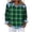 Green, variant on Womens Sweatshirts Lightweight Patchwork Checkered Lapel Collar Pullover Tops Vintage Streetwear Shirts (2XL, Green)