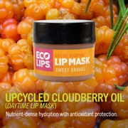 Eco Lips Organic Raspberry Lemon Lip Scrub & Plumping Daytime Lip Mask Combo 2 Pack 0.25each