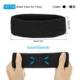 thumbnail image 2 of Uxcell Sweatband Headbands, Terry Cloth Sweat Band for Basketball Tennis Athletic, Black/Blue/Gray/White 12 Pcs, 2 of 6