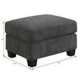 thumbnail image 2 of Wallace & Bay Siena Gray Ottoman, 2 of 5