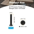thumbnail image 2 of Uxcell #4-40 x 5/8 Inch Flat Countersunk Head Socket Cap Bolts Machine Screws Full Thread UNC Black Oxide, 20 Pcs, 2 of 7