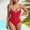 Red 1, variant on Swimming Women Elegant Piece Tennis Swimsuit with Flowy Skirted Coverage Figure Fit for Everyday Wear Red 1 S