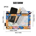 thumbnail image 3 of Vibrant Cartoon Daisies 2 Pack Pencil Pouch for 3 Ring Binder Smooth Zipper Folders with Pockets Clear Window Pencil Case, 3 of 6