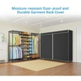 thumbnail image 5 of VIPEK S3C Heavy Duty Portable Closet with Adjustable Shoe Rack Wire Shelf, Custom Black Rack with Black Cover, 5 of 8