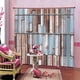 thumbnail image 2 of Cortina Poliéster Baño Retro estilo con puerta de madera Patrón Decoración Droll Drape para sala de estar Dormitorio Baño S 2 piezas Inevent HA010886-01, 2 of 7