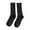 A-Black208, variant on Bibifish Womens Crew Socks Stripped Pattern Knitted Socks Solid Color Soft Comfy Spring Fall Daily Wear Colorful Above Ankle Socks