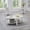 White, variant on Roundhill Furniture Anze Living Room Contemporary Oval Wood Shelf 3-Piece Coffee Table Set in Charcoal Finish