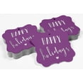 thumbnail image 4 of Inkdotpot Pack Of 50 Real Silver Foil Bracket Shape Paper Tags Happy Holiday Favor Hang Tags, 4 of 6