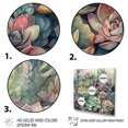 thumbnail image 3 of Designart "Green Red Cactus Scenery I" Floral Cactus Canvas Print, 3 of 5