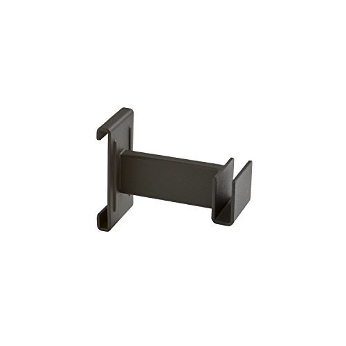 Econoco HML4/MAB 4" Hangrail Bracket for Rectangular Tubing - Black Color,Pack Size - 24