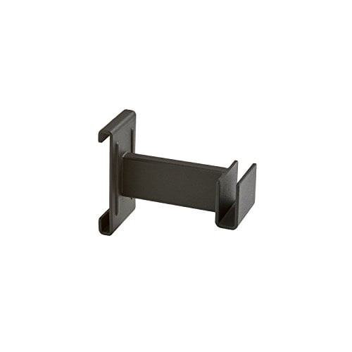 Econoco HML4/MAB 4" Hangrail Bracket for Rectangular Tubing - Black Color,Pack Size - 24