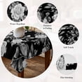 thumbnail image 5 of Black Rose Table Cloth Waterproof Tablecloths, Vintage Pastoral Botanical Floral Leaves Vines Tablecloth Dining Table Cover for Kitchen Party Tabletop Outdoor, Square Tablecloth 54x54 Inch, 5 of 9