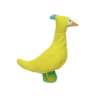 Porch Goose Outfits Cute Funny Banana Porch Goose Outfits Clothes Costume for 23'' Cement Outdoor Goose Statue Patio Yard Lawn Garden Art Decoration