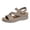 Khaki, variant on Rokment Women's Orthopedic Walking Sandals with Arch Support Comfortable Stylish Casual Leather Platform Wedge Orthotic Beach Summer Dressy Shoes Black Size 6