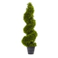 thumbnail image 1 of Nearly Natural 3Ft. Grass Spiral Topiary With Deco Planter Green, 1 of 3