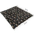 thumbnail image 4 of Black Highland Cow Flower Pattern Blanket,Comfortable Soft Flannel Throw Blanket,All Season,Warm Lightweight Blankets for Sofa Bed Couch Living Room Chair,50"x60", 4 of 4