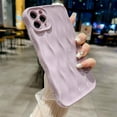 thumbnail image 4 of Water Ripple Pattern Case for iPhone 11 Pro Max Soft TPU Shockproof Camera Protective Back Cover for Women Girl Curly Wave Frame Phone Case for iPhone 11 Pro Max 6.5 Inch Light Purple, 4 of 13