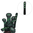 thumbnail image 5 of PU Leather Golf Alignment Rod Cover Case Holder, Golf Embroidery Pattern Headcover Holds at Least 2 Sticks for, 5 of 8
