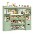 thumbnail image 6 of Homfa Kids Toy Storage Organizer with Removable Bin, Kids Bookshelf and Bookcase Toy Box with Drawers for Playroom, Classroom, Green, 6 of 7