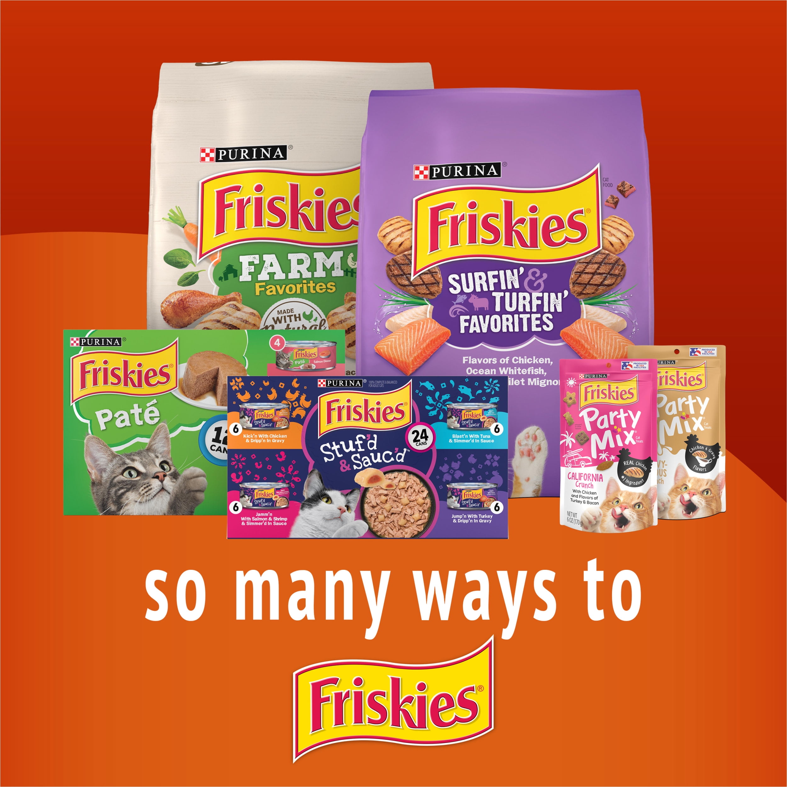 (10 pack) Purina Friskies Playfuls Cat Treats, Chicken & Liver, 2.1 oz Bag
