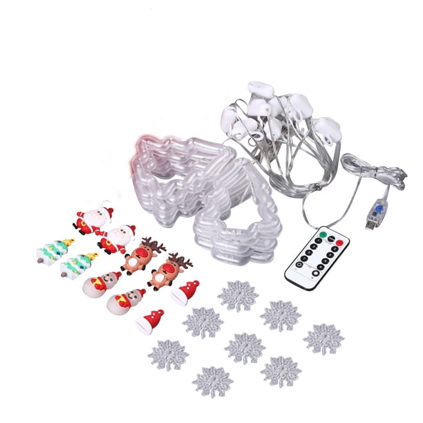 XWSHYW Decoraciones para El Hogar Adornos Navideños, 9,84 Pies Por Batería, 10 Hermosas Decoraciones Navideñas, Flash Led para Fiestas En Interiores y Exteriores En Decoración Del Hogar
