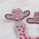 thumbnail image 5 of Pendientes colgantes con diamantes de imitación para mujer, joyería de moda, E1507 rosa, 5 of 5