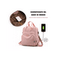 thumbnail image 3 of Mochila Para Ordenador Portátil BELUG Con USB Color rosa, 3 of 6