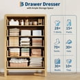 thumbnail image 2 of Huloretions Dresser for Bedroom,3 Drawer Dressers,Storage Chest of Drawers for Hallway,Living Room,Entryway, 2 of 10