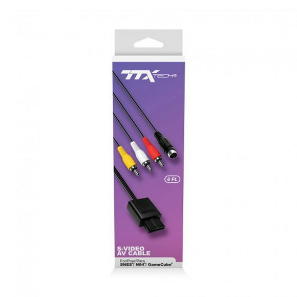 Snes, N64, GameCube S-Video AV Audio Video Cable [TTX Tech]
