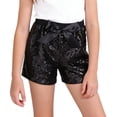 thumbnail image 3 of EnJoCho Toddler Baby Girl Sparkly Sequin Blomers Shorts High Waist Glitter Shimer Clubwear Dance Shorts Cute Summer Party Playwear Dancewear, 3 of 4